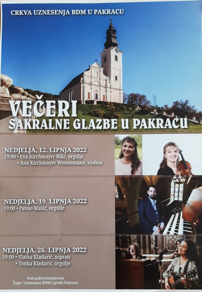 ŽUPA UBDM PAKRAC Večeri sakralne glazbe