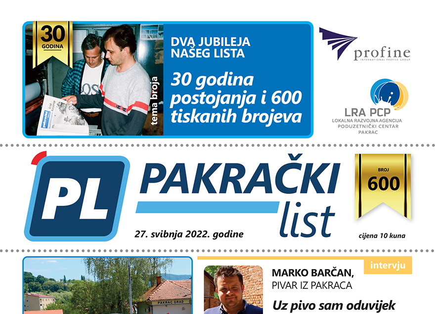 U PRODAJI Jubilarni 600. broj Pakračkog lista