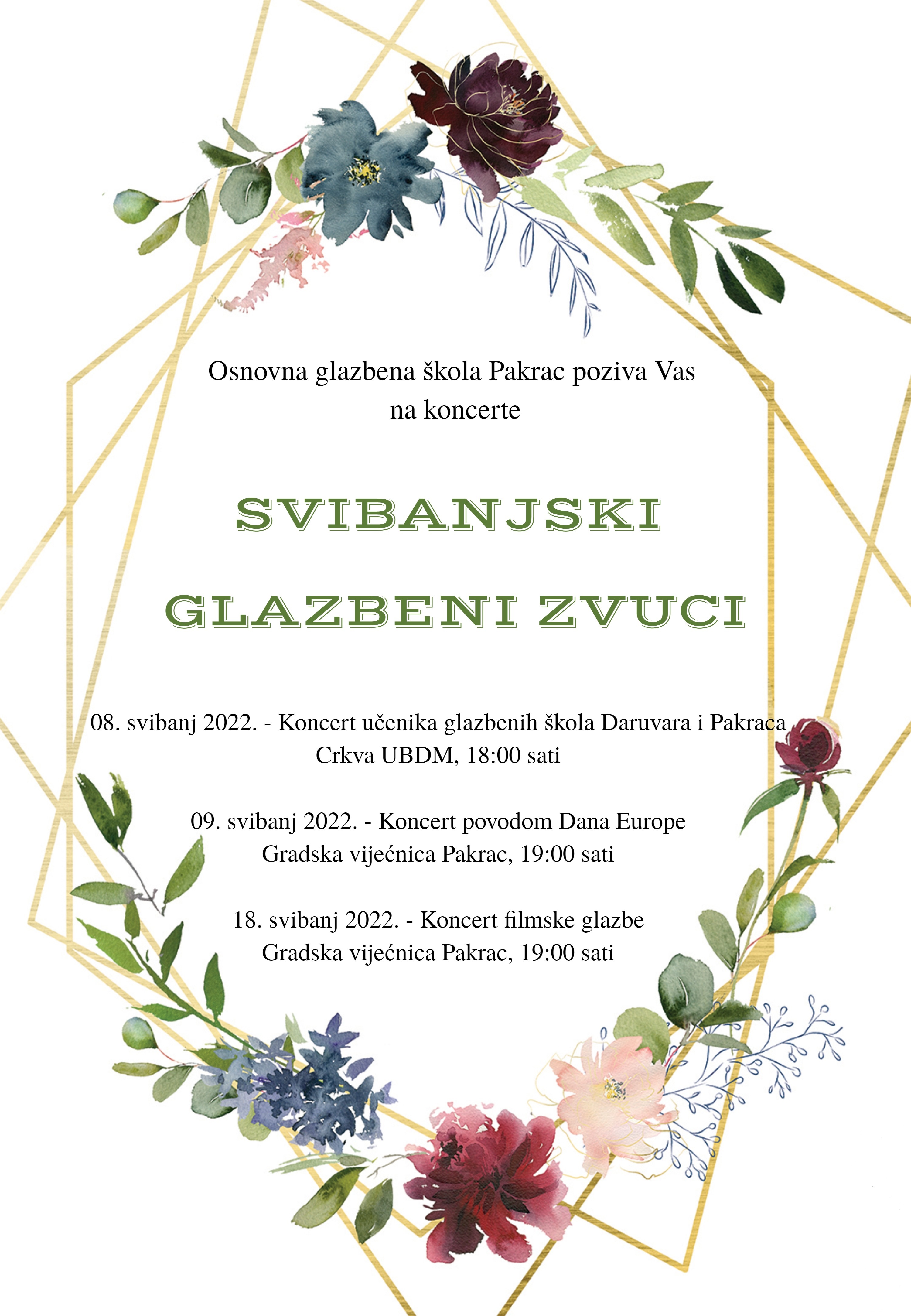 OGŠ PAKRAC Svibanjski glazbeni zvuci