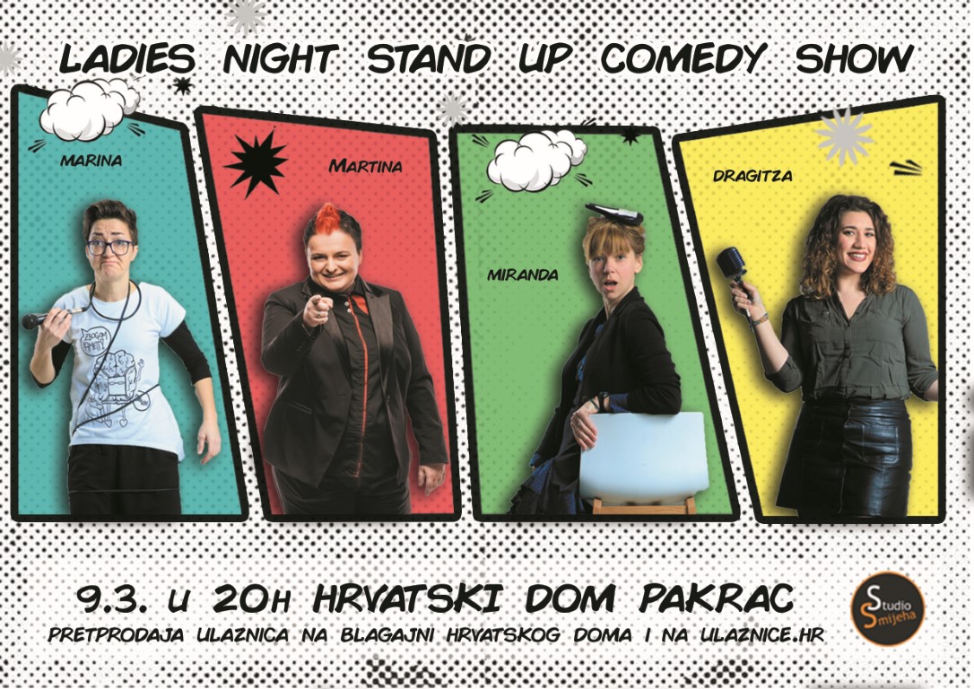 SHOW STUDIJA SMIJEHA Ladies night stand up u Pakracu