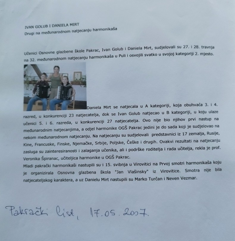 2007. harmonikaši na natjecanjima