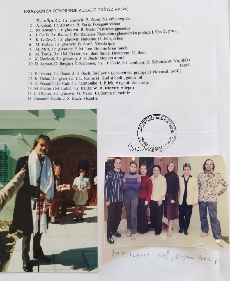 Zlatan Stipišić Gibonni 22.3.2003. postao je kum OGŠ Pakrac