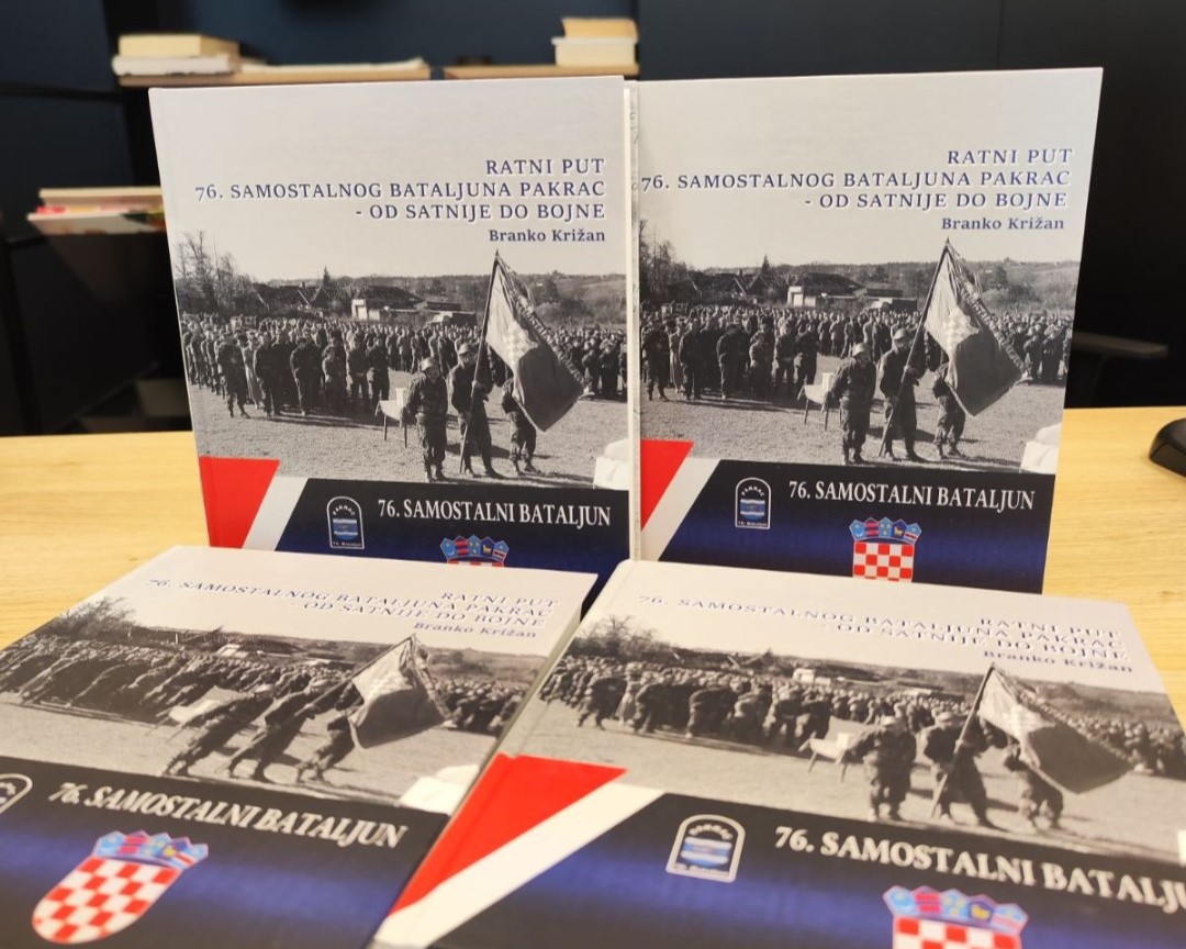 RATNI PUT 76. BATALJUNA PAKRAC Knjiga Branka Križana od danas i u pakračkoj knjižnici