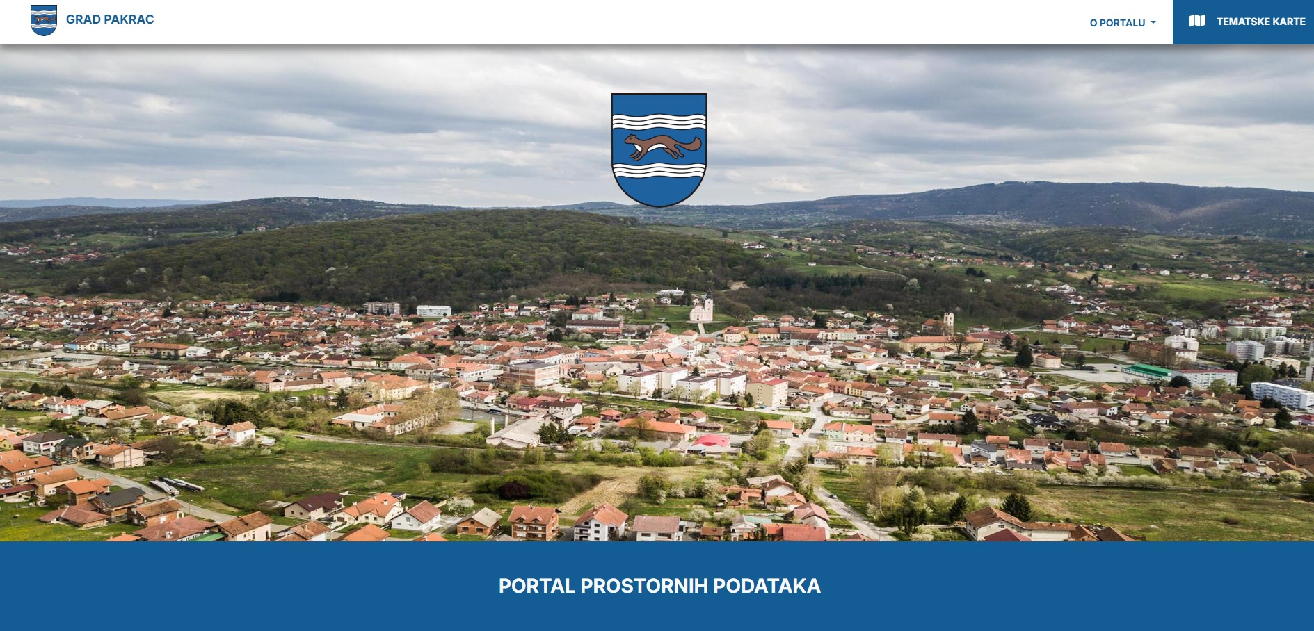 OBAVIJEST GRAĐANIMA Portal prostornih podataka Grada Pakraca