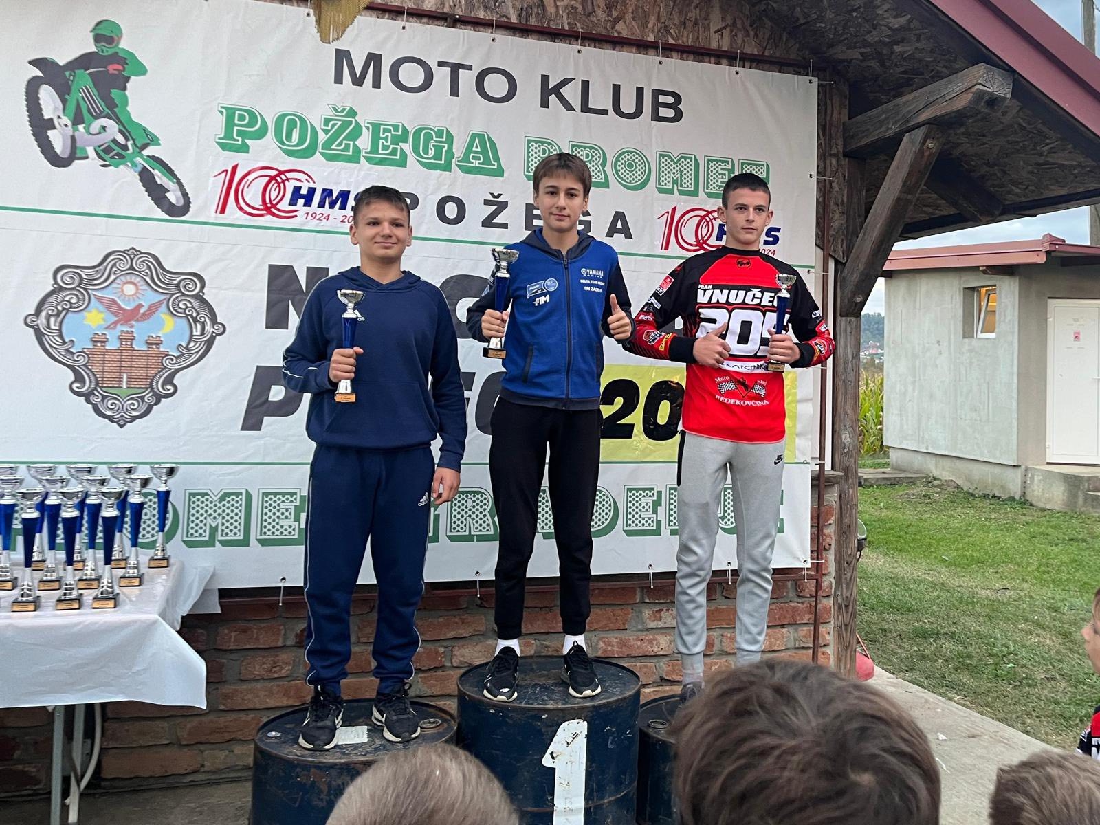 MOTOCROSS Lenče prvi u Požegi te u ukupnom poretku Otvorenog prvenstva Hrvatske