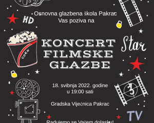 OSNOVNA GLAZBENA ŠKOLA PAKRAC Koncert filmske glazbe