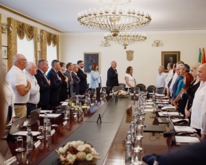 KONSTITUIRANA ŽUPANIJSKA SKUPŠTINA Predsjednik Ferdinand Troha, potpredsjednici Davor Huška i Zoran Krejči, Miroslav Ivančić vijećnik