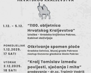 Obilježavanje 1000. obljetnice Hrvatskog kraljevstva, Pakrac, 1925.