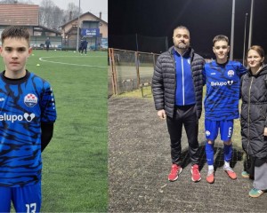 ANTE BAHNIK, NOGOMETAŠ Prvoklasni dečko u prigodnom prvoligaškom dresu