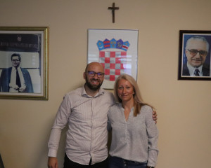 Brončana s Europskog prvenstva Biljana Vidrić na prijemu kod gradonačelnika Novinca
